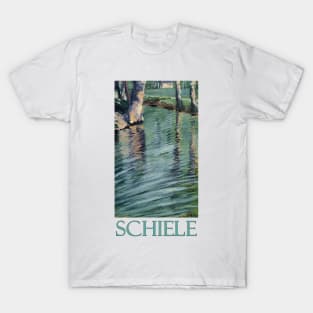 Trees Mirrored in a Pond (1907) by Egon Schiele T-Shirt